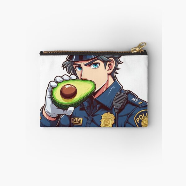 Item preview, a cute police man eats an avocado designed and sold by storeofmylOVE.
