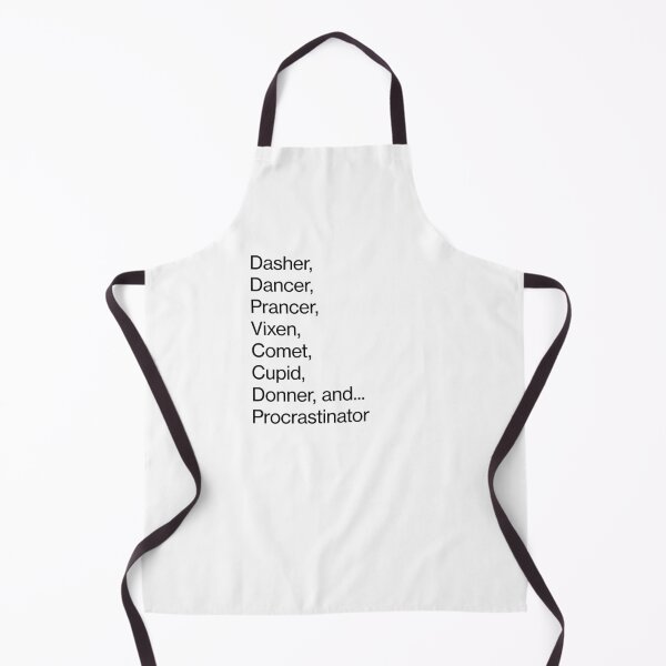 Item preview, Dasher... Procrastinator - Reindeers Christmas list designed and sold by CottonGarb.