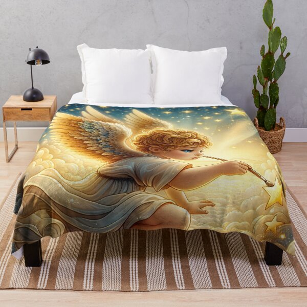 Item preview, Divine Canvases: Angelic Skies Aglow designed and sold by AI-Only Creations.