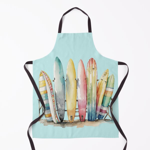 Item preview, Watercolor Surfing boards designed and sold by MirucaDesign.