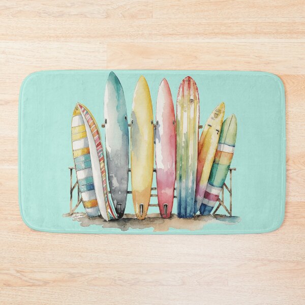 Item preview, Watercolor Surfing boards designed and sold by MirucaDesign.