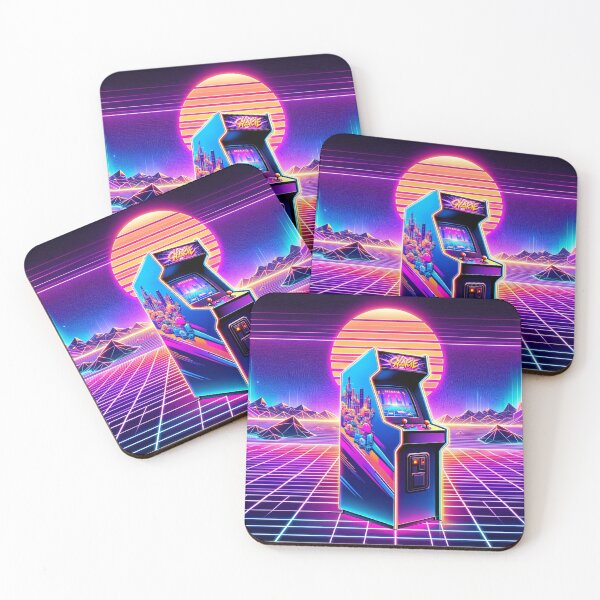 Item preview, Synthwave 80s Arcade Machine designed and sold by Zestpond.