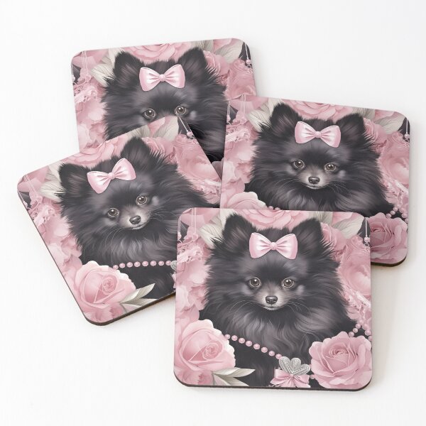 Item preview, Rosy Black Pomeranian designed and sold by Nocturne  Paws.