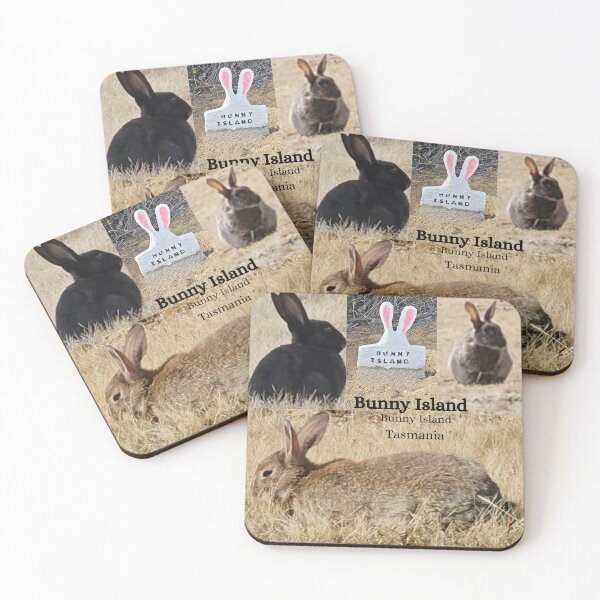 Item preview, Bunny Island unique traffic island.  Burnie Tasmania designed and sold by Debsgiftware .