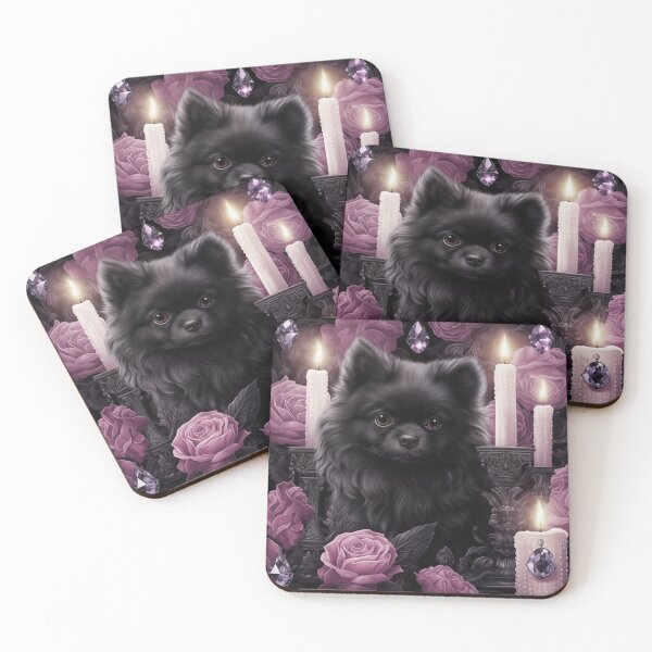 Item preview, Goth Black Pomeranian designed and sold by Nocturne  Paws.