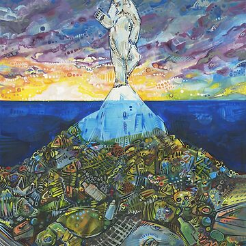 Artwork thumbnail, Tip of the Iceberg Painting - 2018 by gwennpaints