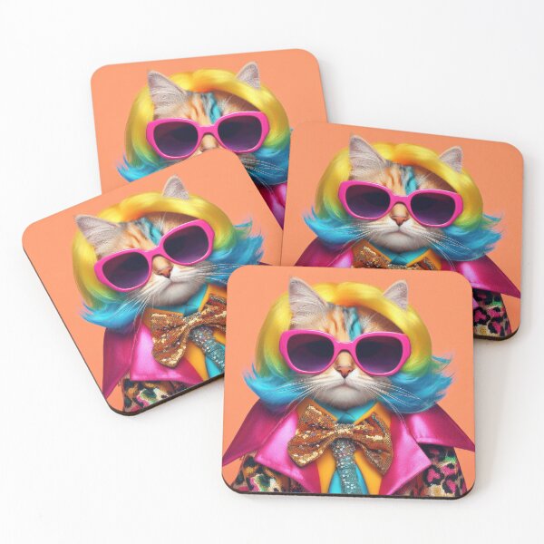 Item preview, Fashionista Rockstar Cat designed and sold by clearviewstock.