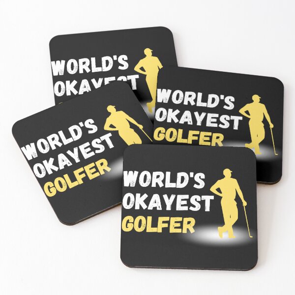 Item preview, World's Okayest Golfer ,  Golf Humor   designed and sold by Micro-dose.