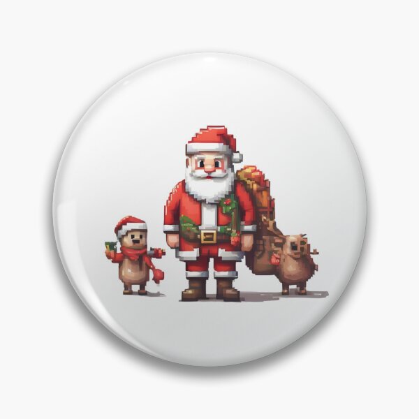 Item preview, Pixel Art Christmas Santa designed and sold by ARIUSTR.