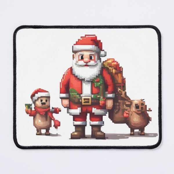 Artikelvorschau, Pixel Art Weihnachtsmann entworfen und verkauft von ARIUSTR.