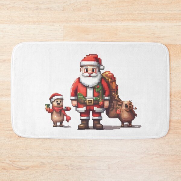 Artikelvorschau, Pixel Art Weihnachtsmann entworfen und verkauft von ARIUSTR.