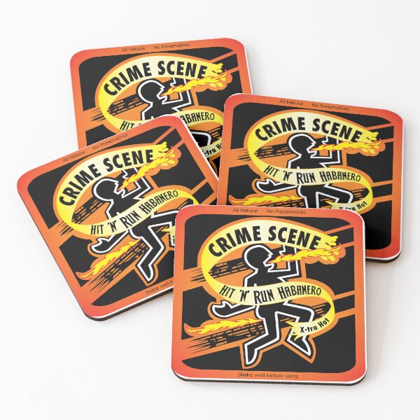 Item preview, Crime Scene (Square) designed and sold by hideedoodle.