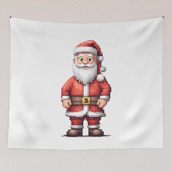 Artikelvorschau, Pixel Art Weihnachtsmann entworfen und verkauft von ARIUSTR.