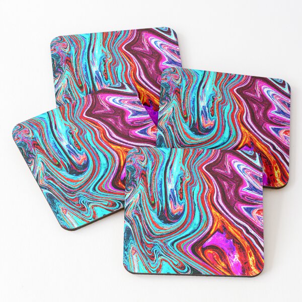 Item preview, Vibrant Dynamic Hues Abstract Pattern designed and sold by Health And Fitness Posts e-Store.