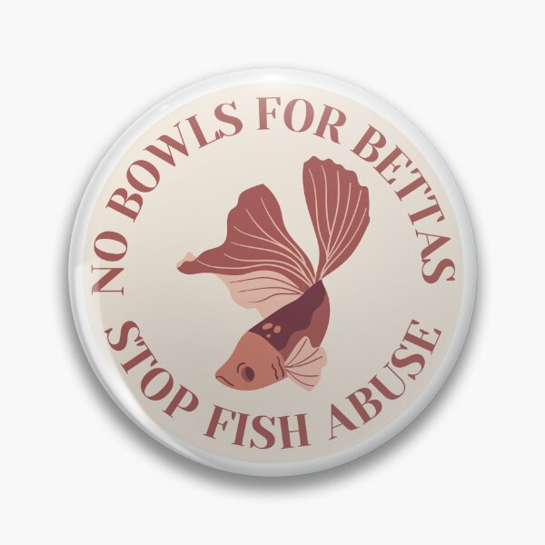 Item preview, No Bowls For Bettas Red Orange Design designed and sold by CarefulCreation.