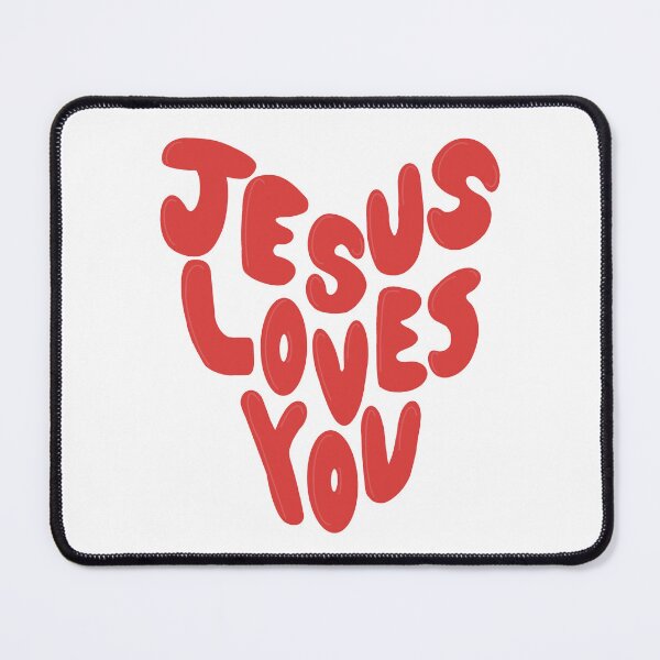 Item preview, Jesus Loves You Red Heart designed and sold by coastal collective.
