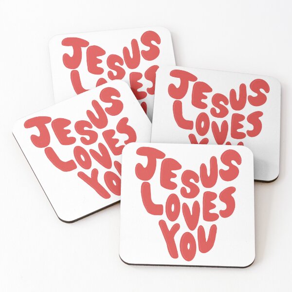 Item preview, Jesus Loves You Red Heart designed and sold by coastal collective.