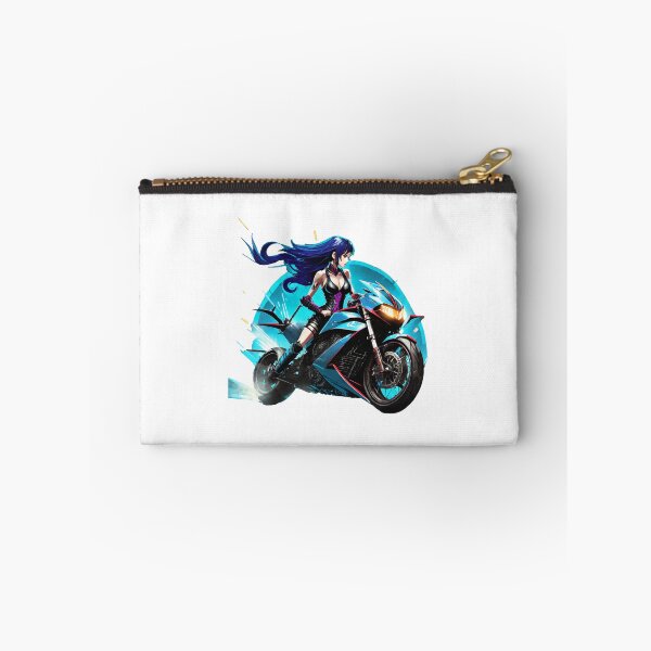 Item preview, blue-haired biker princess designed and sold by BADESIGNZZ.