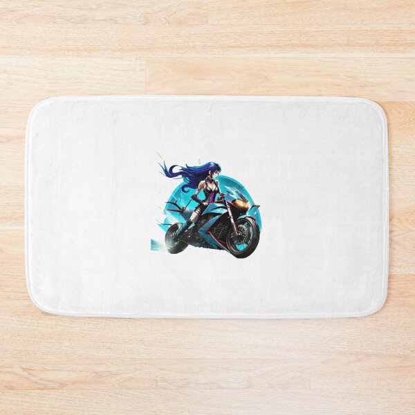 Item preview, blue-haired biker princess designed and sold by BADESIGNZZ.