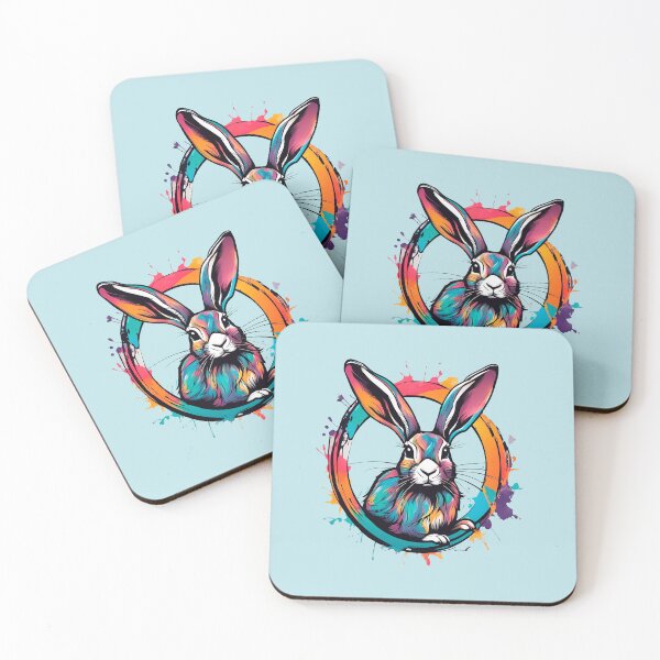 Item preview, abstract rabbit designed and sold by D-dreams.