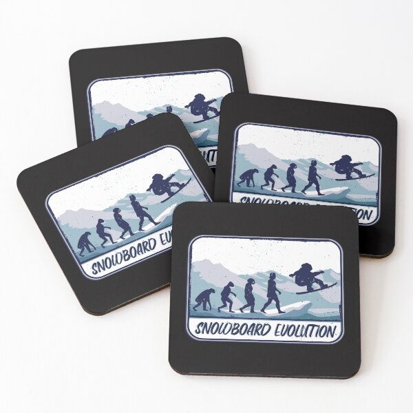 Item preview, Snowboard Evolution Snowboarder Winter Snowboarding Gift designed and sold by DrawHandArt.