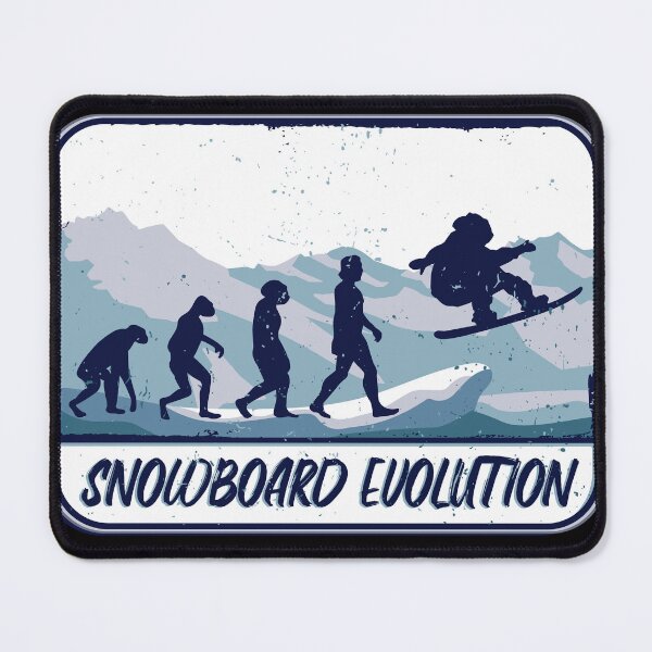 Item preview, Snowboard Evolution Snowboarder Winter Snowboarding Gift designed and sold by DrawHandArt.