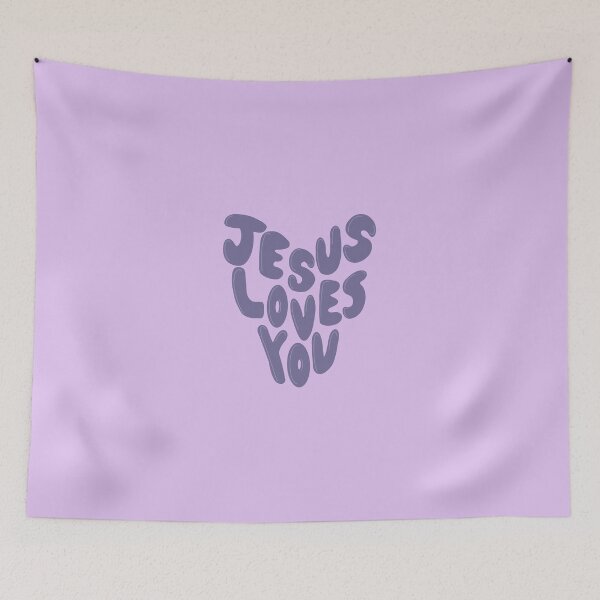 Item preview, Jesus Loves You Purple Heart designed and sold by coastal collective.