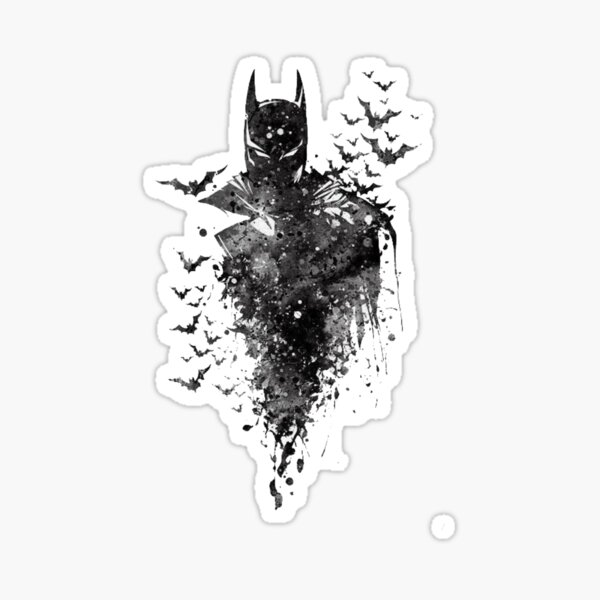 Diecut Vinyl BATMAN LOGO Decal Sticker Comic Dark Knight Colored