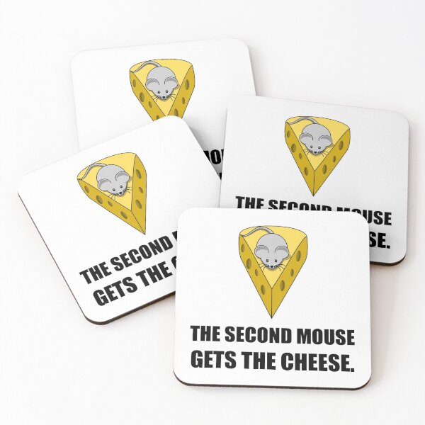 Item preview, Second Mouse Gets Cheese Cartoon designed and sold by TheBestStore.