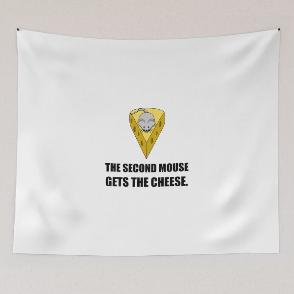 Item preview, Second Mouse Gets Cheese Cartoon designed and sold by TheBestStore.