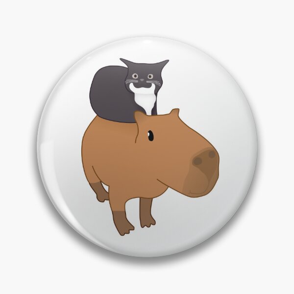 Item preview, Maxwell the Cat and Capybara Meme designed and sold by Zack's Snacks.