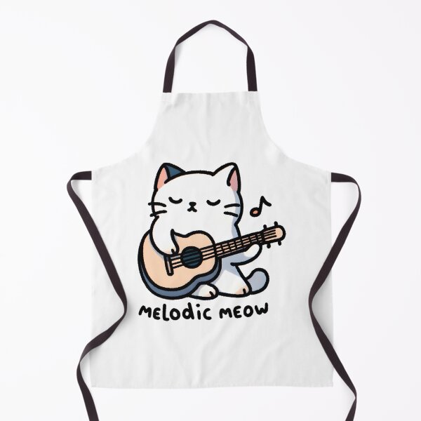 Aperçu de l'œuvre Cat Playing Guitar Melodic Meow créée et vendue par UmbrellaStudio1.