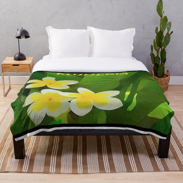 Item preview, Plumeria flower poster designed and sold by Randall Bennett.