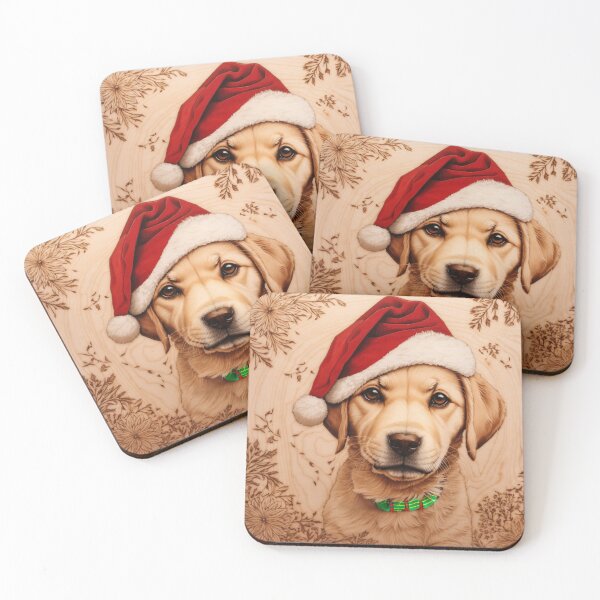 Item preview, Christmas with Labrador Retriever: The Heart of Wood (Pyro Pets Art - 177) designed and sold by pyropetsart.