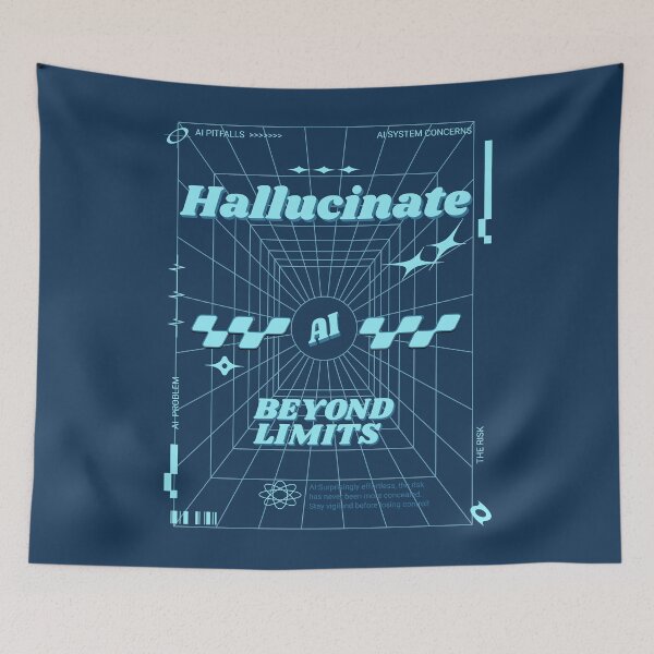 Item preview, Hallucinate AI Funny AI Singularity Conspiracy Theory designed and sold by nicksvp.