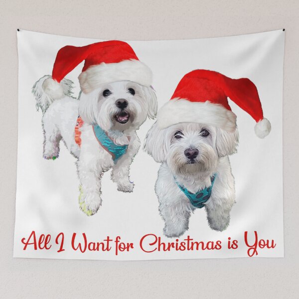 Item preview, Christmas with Bichons designed and sold by Art13jenn.