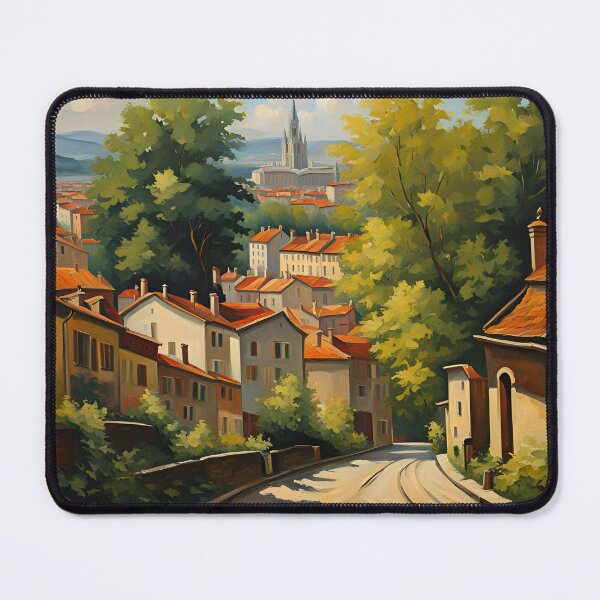 Item preview, Painting of Lyon France Skyline designed and sold by galactify.