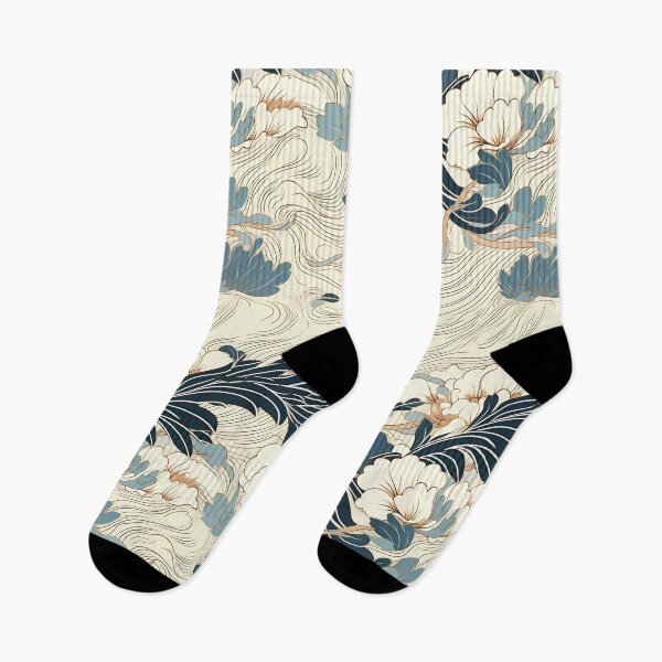Item preview, Japanese Vintage Floral Pattern designed and sold by KertuCreates.
