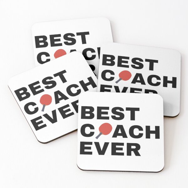 Item preview, Best Coach Ever Table Tennis - Black designed and sold by GymWearDepot.