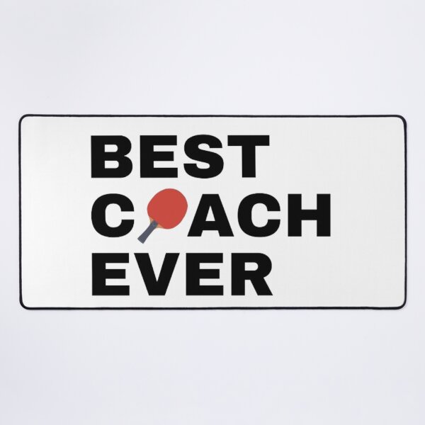 Item preview, Best Coach Ever Table Tennis - Black designed and sold by GymWearDepot.