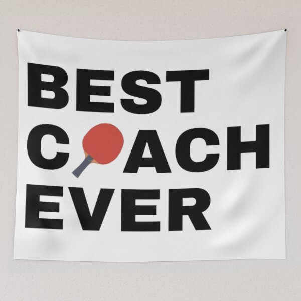 Item preview, Best Coach Ever Table Tennis - Black designed and sold by GymWearDepot.