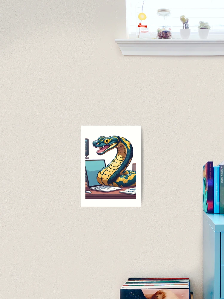 Thumbnail 2 of 3, Art Print, Python Program designed and sold by QuarkCanvas.