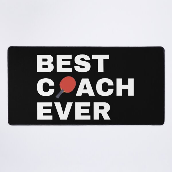 Item preview, Best Coach Ever Table Tennis - White designed and sold by GymWearDepot.