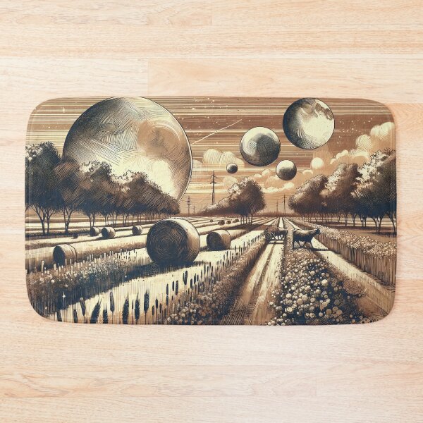 Item preview, Celestial Orbs Above Golden Fields designed and sold by PictorialWhimsy.