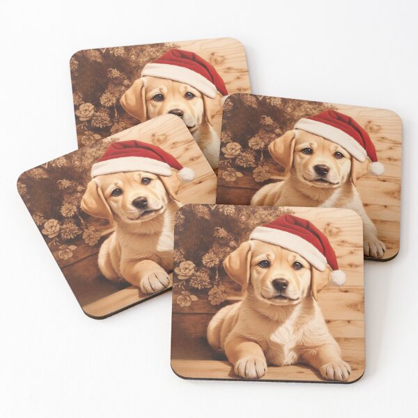 Item preview, Christmas with Labrador Retriever: The Heart of Wood (Pyro Pets Art - 179) designed and sold by pyropetsart.