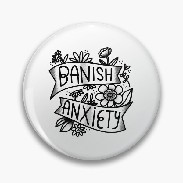 Item preview, Flash Tattoo Banish ANXIETY designed and sold by jazzydevil.