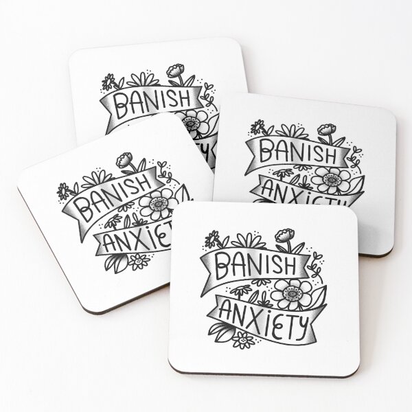 Item preview, Flash Tattoo Banish ANXIETY designed and sold by jazzydevil.
