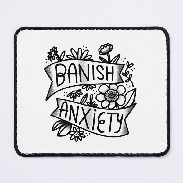 Item preview, Flash Tattoo Banish ANXIETY designed and sold by jazzydevil.