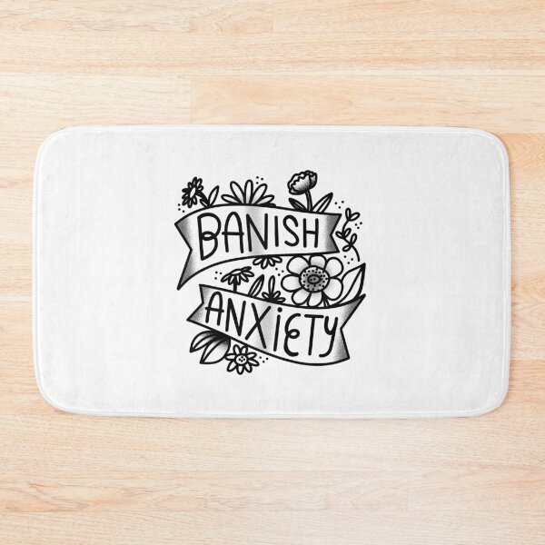 Item preview, Flash Tattoo Banish ANXIETY designed and sold by jazzydevil.