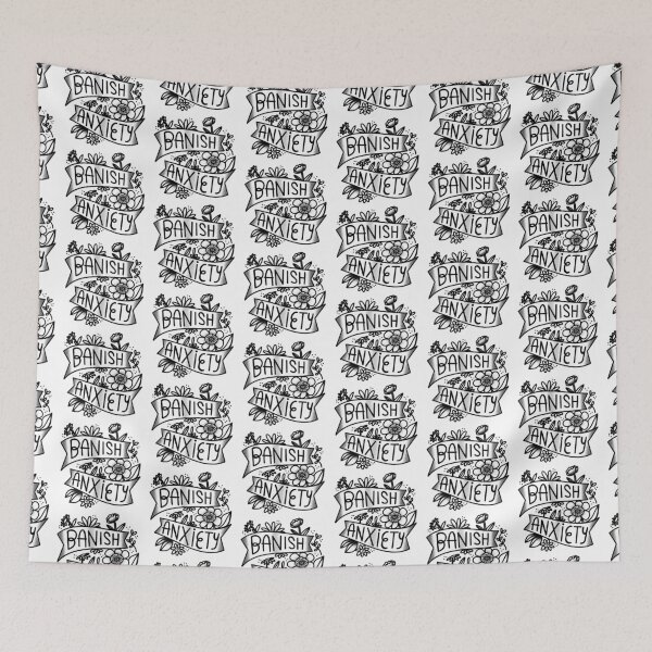 Item preview, Flash Tattoo Banish ANXIETY designed and sold by jazzydevil.